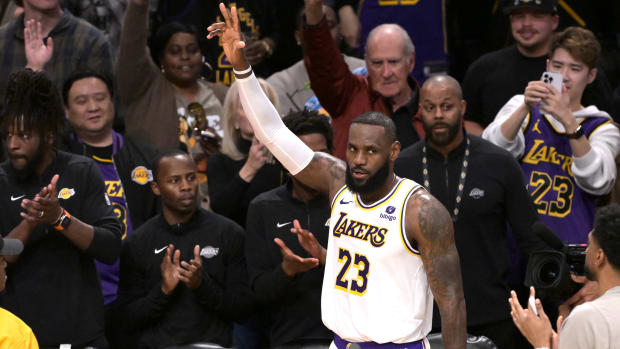 Los Angeles Lakers forward LeBron James.